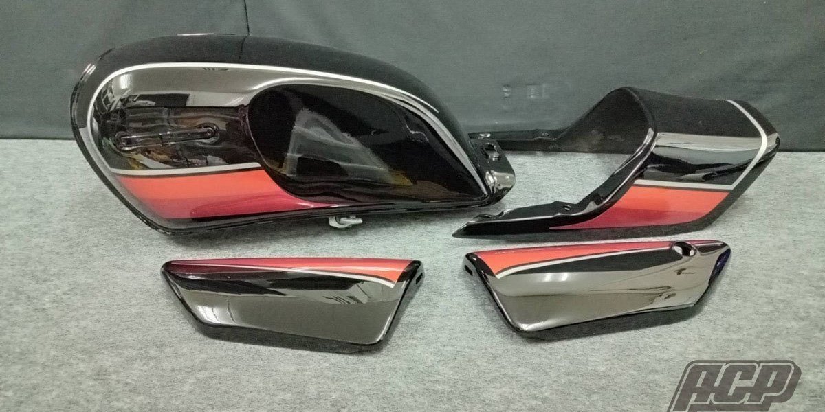 ＸＪ４００ 純正タイプ ラインステッカー セット 黒ベース　新品 xj400_画像4