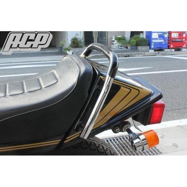 GSX250/400Eザリ用 ゴム付きタンデムバー(黒)新品_画像2