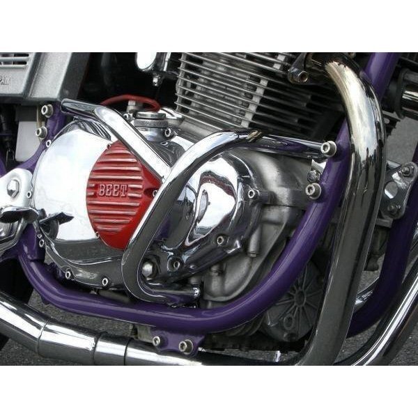 GSX400E用 ゴキ/ザリ メッキ エンジンガード!新品_画像1