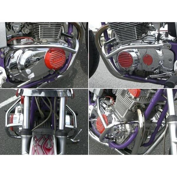 GSX400E用 ゴキ/ザリ メッキ エンジンガード!新品_画像2