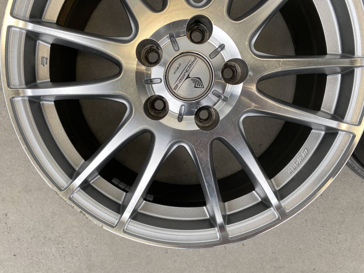 WORK　ワーク PROMISING プロミッシング　アルミホイール　PCD114.3　＋48　7J　17インチ　ハブ約72ミリ　2510-3340_画像3