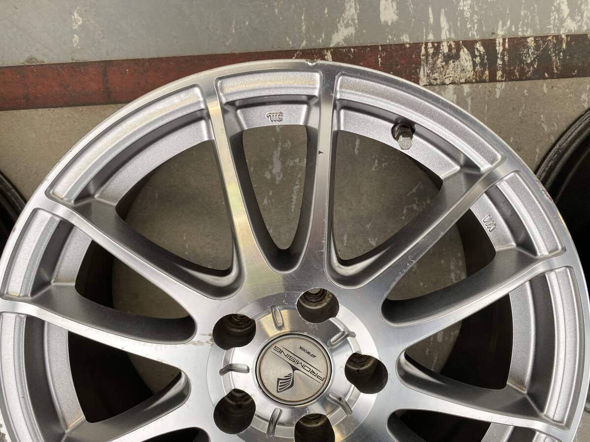 WORK　ワーク PROMISING プロミッシング　アルミホイール　PCD114.3　＋48　7J　17インチ　ハブ約72ミリ　2510-3340_画像6
