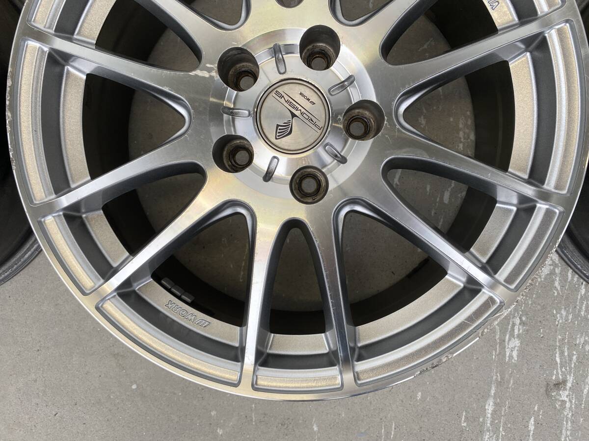 WORK　ワーク PROMISING プロミッシング　アルミホイール　PCD114.3　＋48　7J　17インチ　ハブ約72ミリ　2510-3340_画像7