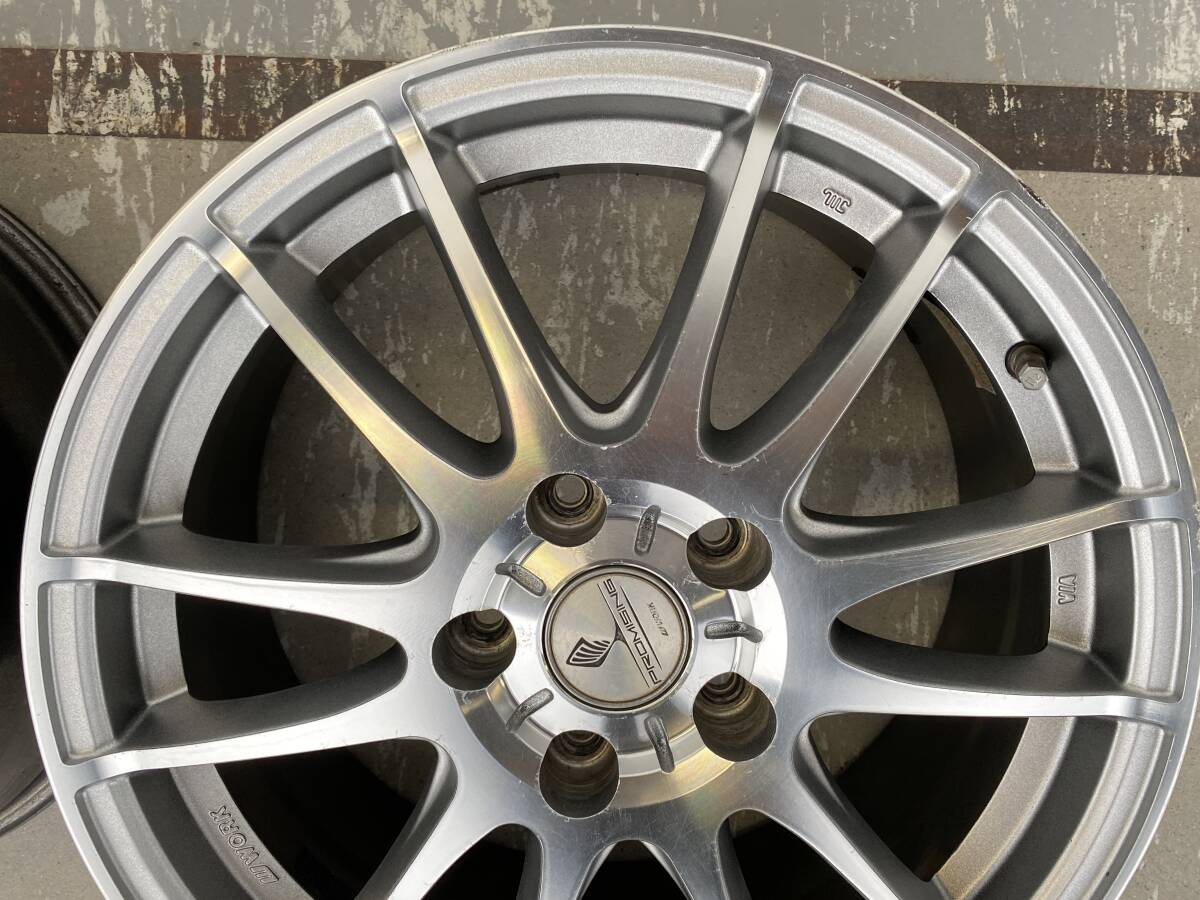 WORK　ワーク PROMISING プロミッシング　アルミホイール　PCD114.3　＋48　7J　17インチ　ハブ約72ミリ　2510-3340_画像8