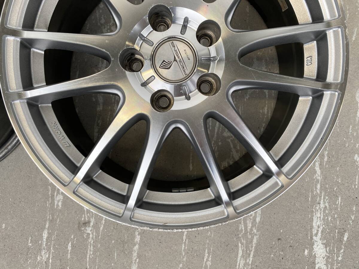 WORK　ワーク PROMISING プロミッシング　アルミホイール　PCD114.3　＋48　7J　17インチ　ハブ約72ミリ　2510-3340_画像9