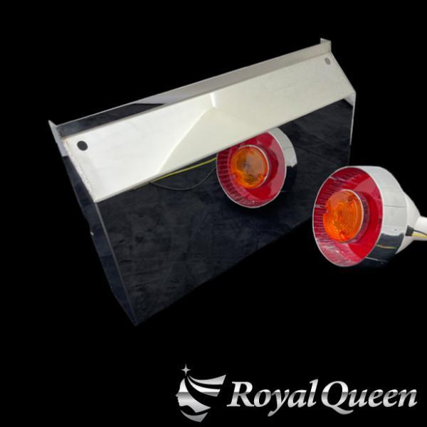 訳あり格安B品★【送料無料】ブルーテックキャンター バッテリーカバー 鏡面 ステンレス トラック デコトラ 【RQBC5F-B2】_画像6