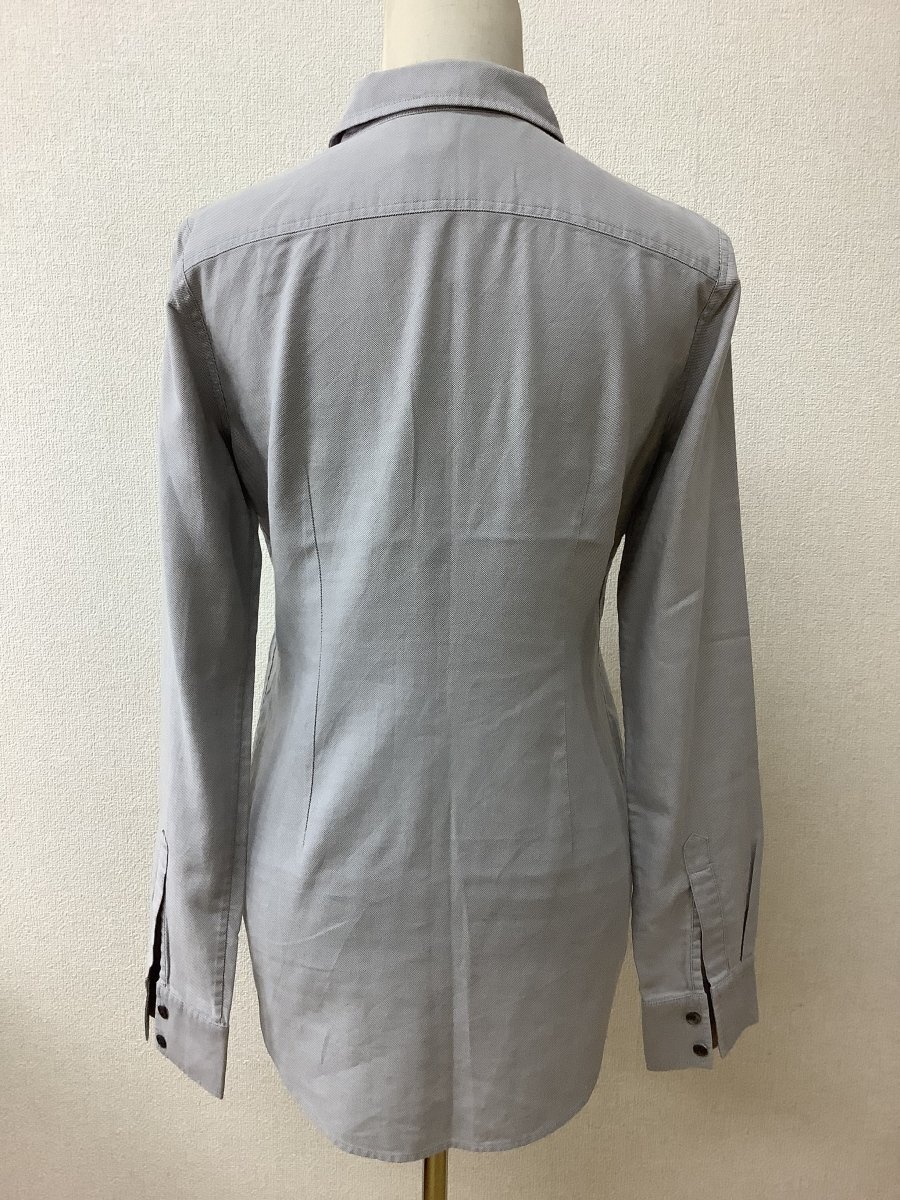 セオリー (Theory) グレー コットンシャツ サイズS_画像4