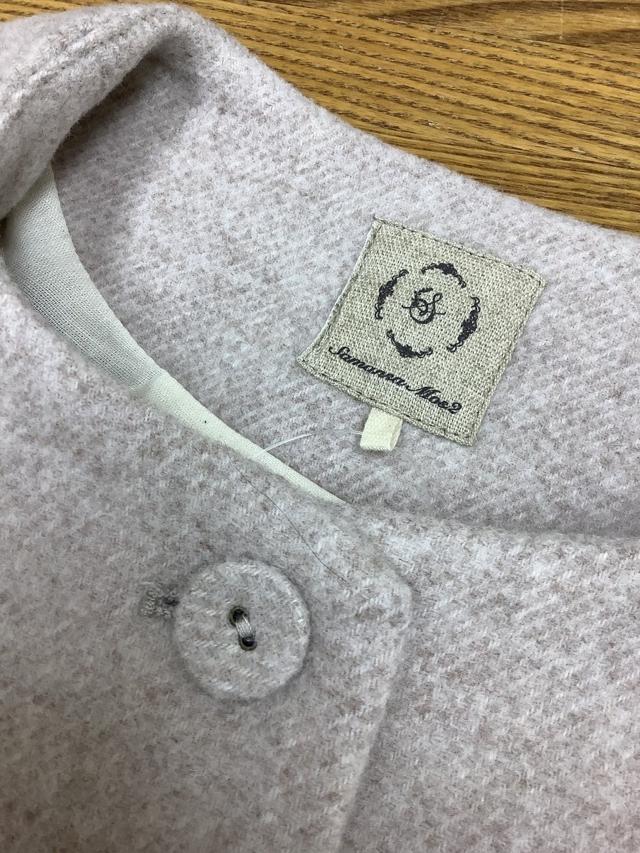 サマンサモスモス (SM2) ベージュショートコート ウールブレンド サイズF_画像6