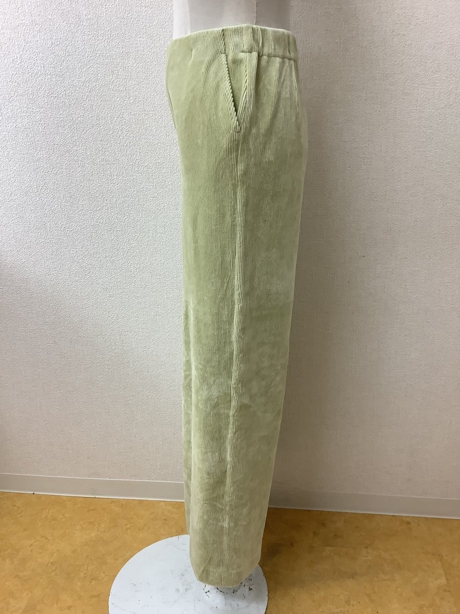 BLUE FRONCE ブルーフロンセ 定価15180円 タグ付き未使用 コーデュロイパンツ 薄い若草色 サイズ36_画像2
