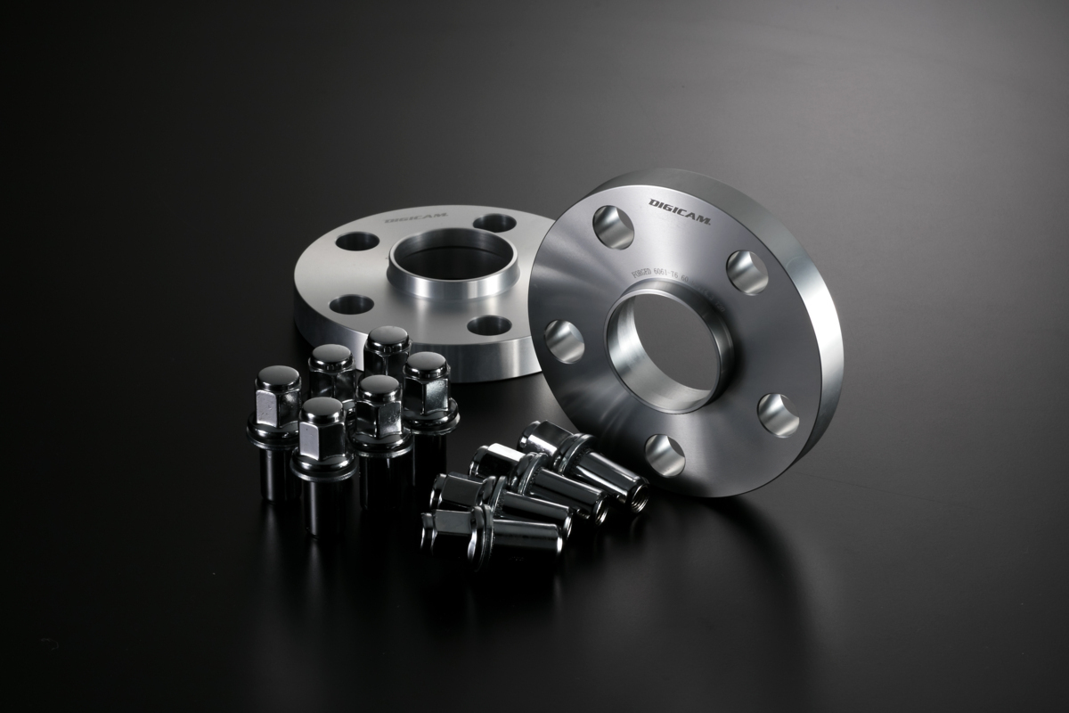 DIGICAM☆トヨタ ハブ付 ワイドトレッドスペーサー P.C.D.114.3-5H-1.5-25mm-(60-60) スーパーロングナット10個_画像1