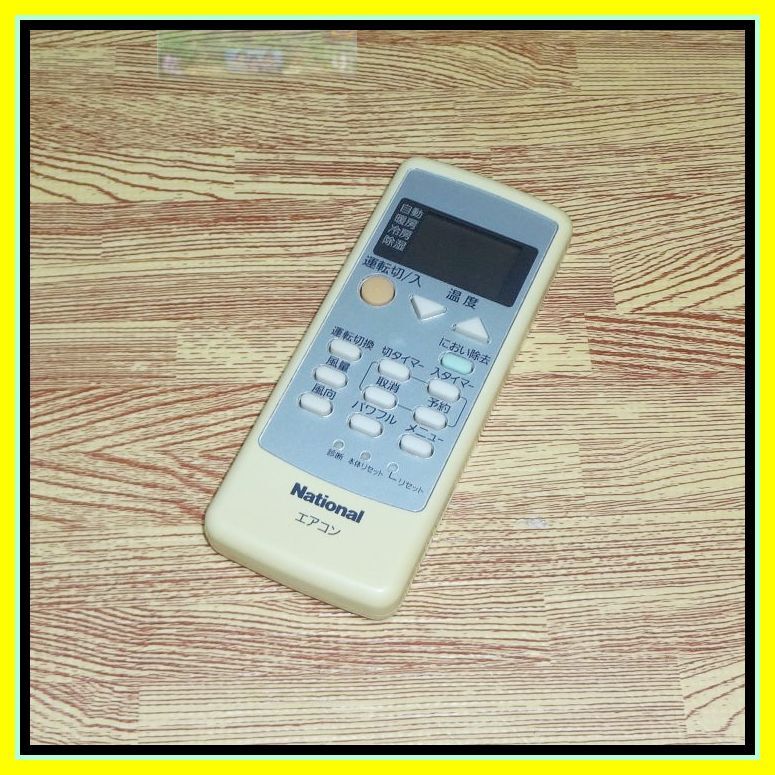 Y49 ★送料無料★保証付★迅速発送★ナショナル★エアコンリモコン★A75C3026 @CS-227BB CS-22BGH CS-22BJH CS-22GHE4 CS-25GHE4 CS-28GHE4_画像1