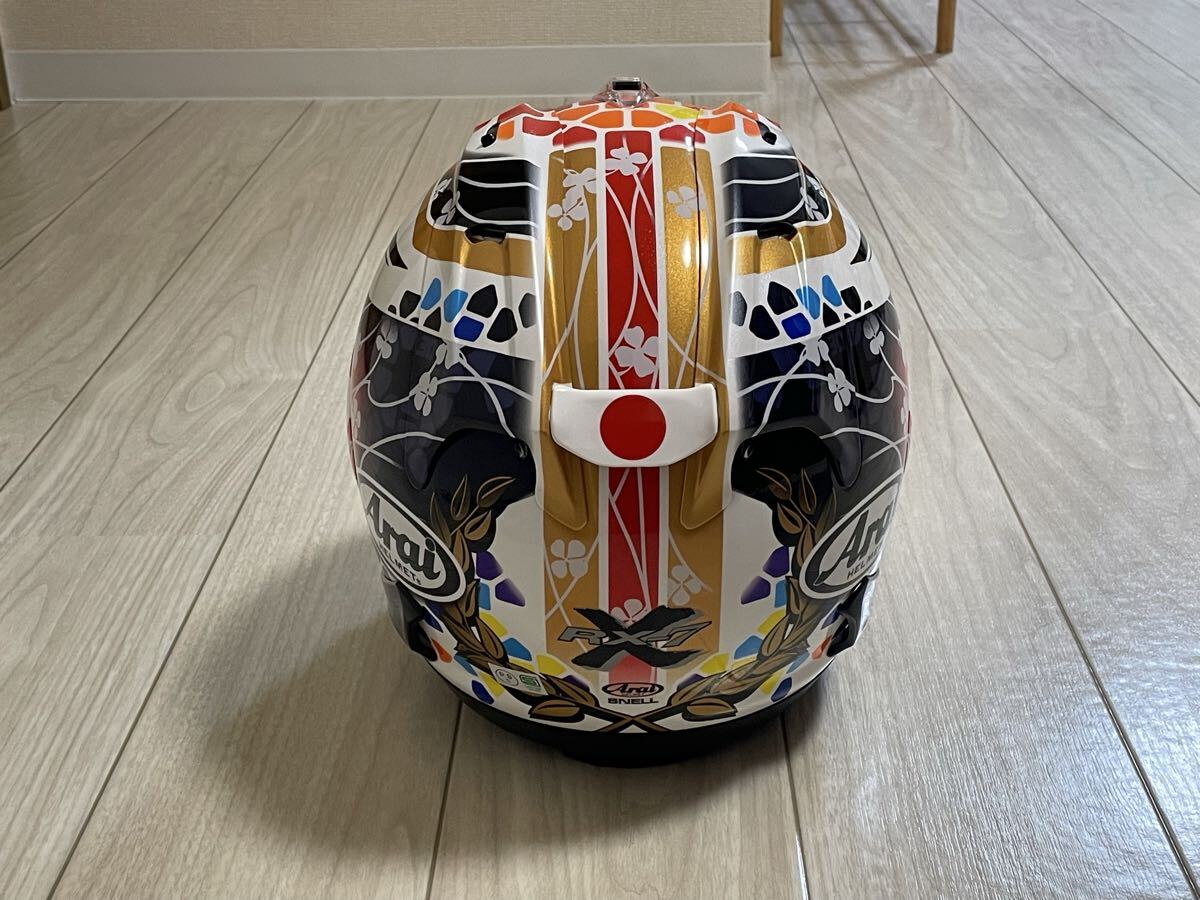 未使用 アライヘルメット RX-7X NAKAGAMI GP2 57-58㎝ Mサイズ　keeperヘルメットコーティング施工済み_画像2