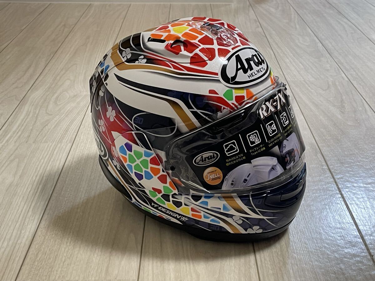 未使用 アライヘルメット RX-7X NAKAGAMI GP2 57-58㎝ Mサイズ　keeperヘルメットコーティング施工済み_画像4