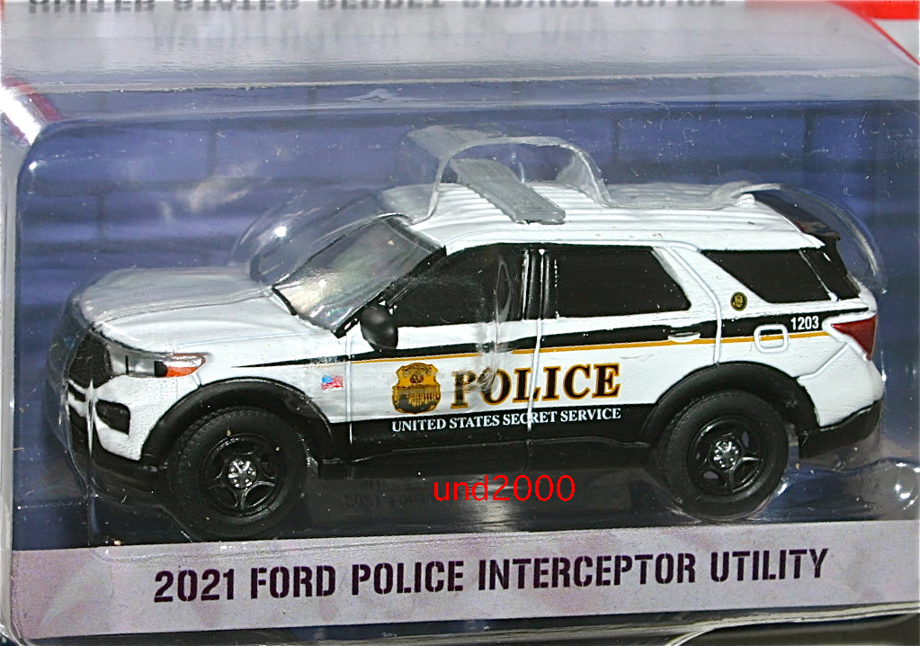 Greenlight 1/64 2021 Ford Police Interceptor Utility シークレットサービス ポリスカー フォード インターセプター グリーンライト_画像2