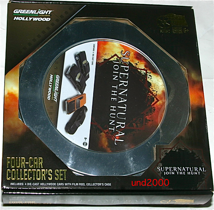 Greenlight スーパーナチュラル Supernatural フィルム缶 シボレー インパラ Chevrolet Impala Plymouth Road Runner Dodge Charger SRT-8_画像1