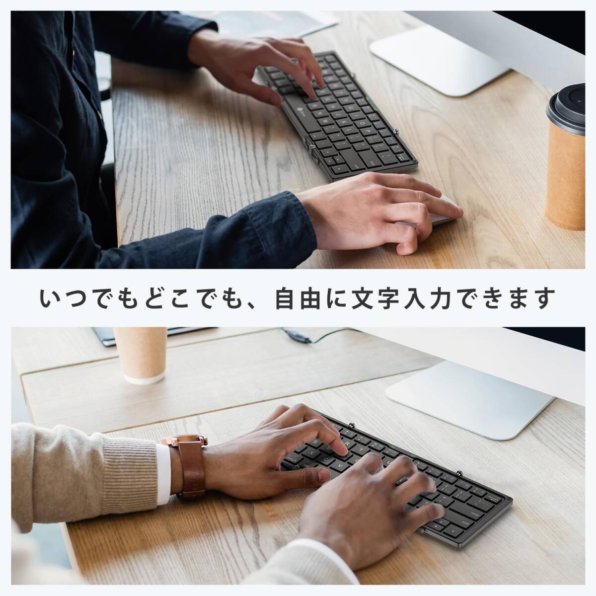 動作良好 ☆ iClever Bluetooth折りたたみ式 USB充電式 軽量 薄型 ポータブル 無線 iOS/Android/Windows に対応 IC-BK03　送料：210円_画像7