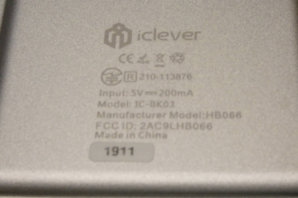 動作良好 ☆ iClever Bluetooth折りたたみ式 USB充電式 軽量 薄型 ポータブル 無線 iOS/Android/Windows に対応 IC-BK03　送料：210円_画像8