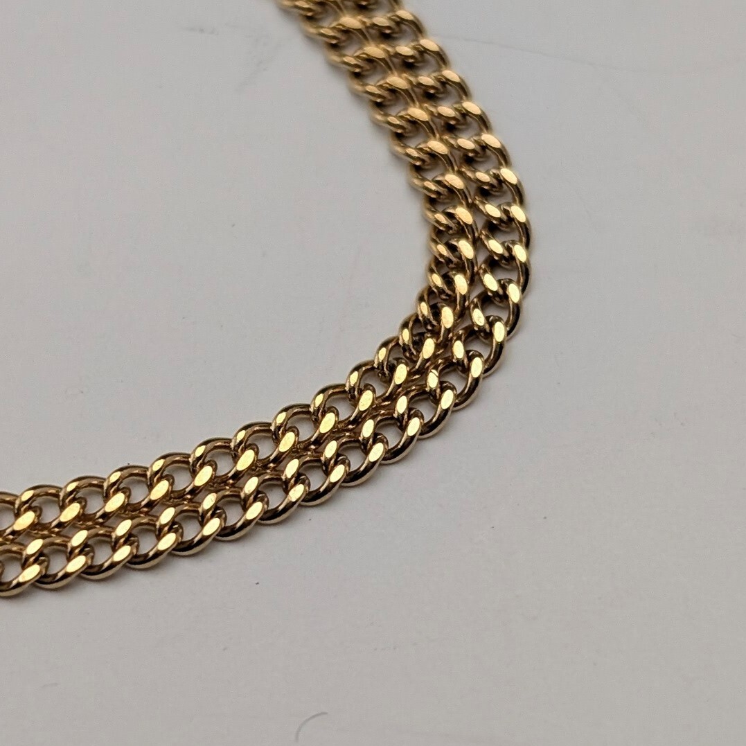 ヴィンテージ ロールドゴールド クロス型ペンダント ネックレスチェーン付_画像8