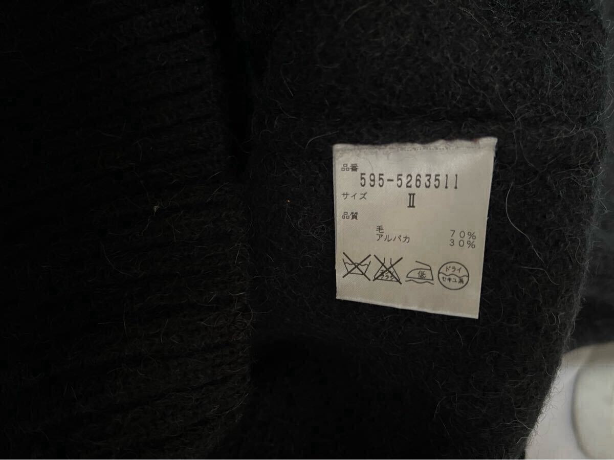 美品 アルパカ ブレンド タートルネック ニット ワンピースMHL. ブーツも好相性◎ エムエイチエル _画像7