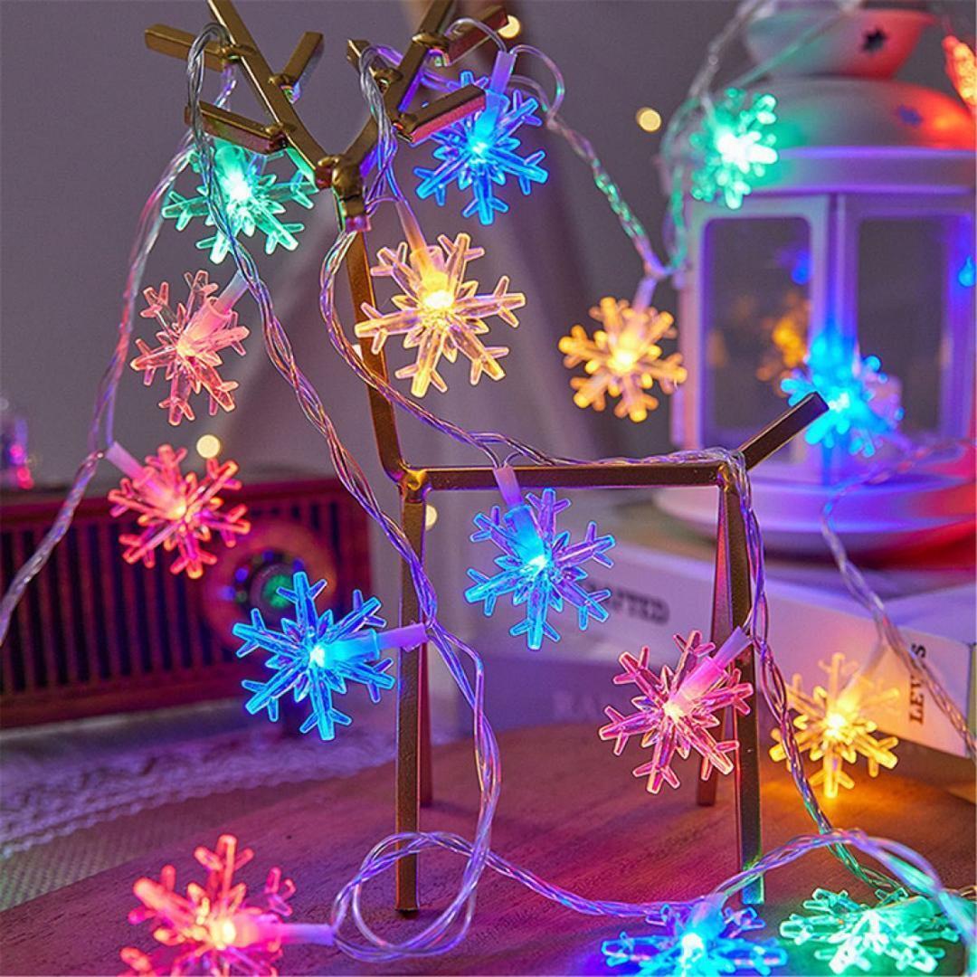 イルミネーションライト 雪の結晶 ソーラー式 防水 20LED 5m 屋外 屋内_画像4