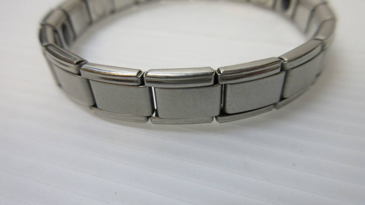 ゲルマニウムブレスレット 男女兼用 シルバー色 二点セット 難有_画像6