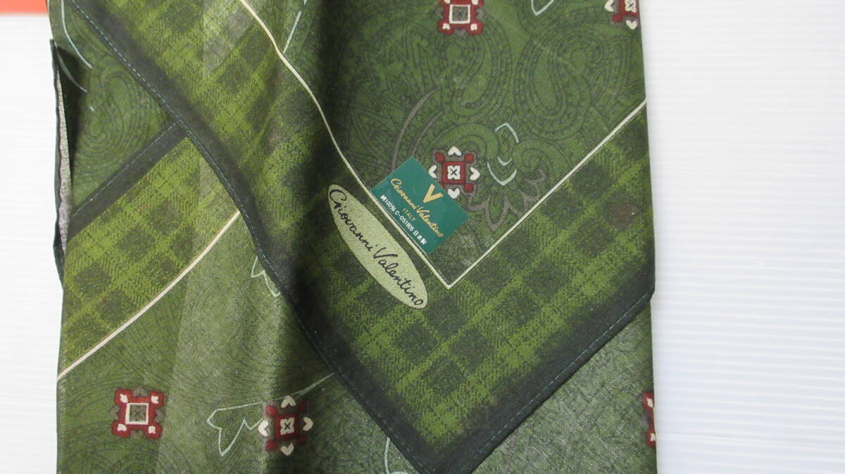 ハンカチ KENZO ケンゾー・ Giovanni Valentino ジョヴァンニ ヴァレンティノ・L'UOMO MUSK ル ウォモ ムスク 三点まとめて_画像3