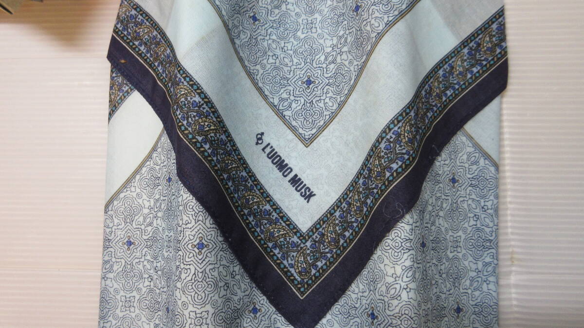 ハンカチ KENZO ケンゾー・ Giovanni Valentino ジョヴァンニ ヴァレンティノ・L'UOMO MUSK ル ウォモ ムスク 三点まとめて_画像4