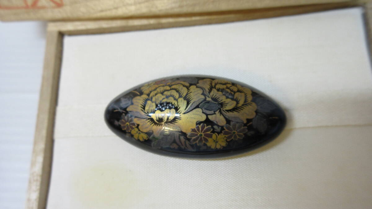 和装小物 帯留め 牡丹・グリーンアゲート 緑瑪瑙 二点まとめて _画像5