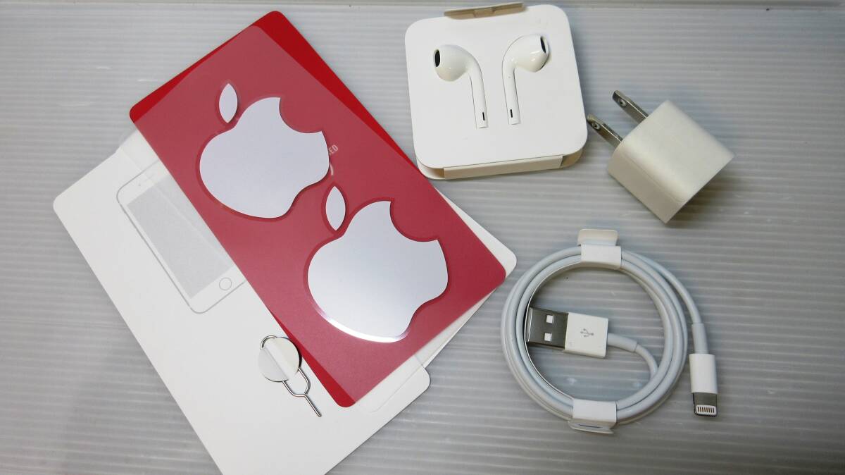 iPhone純正 イヤホン ステッカー simピン USBケーブル まとめて スマートフォン「iPhone SE」_画像1