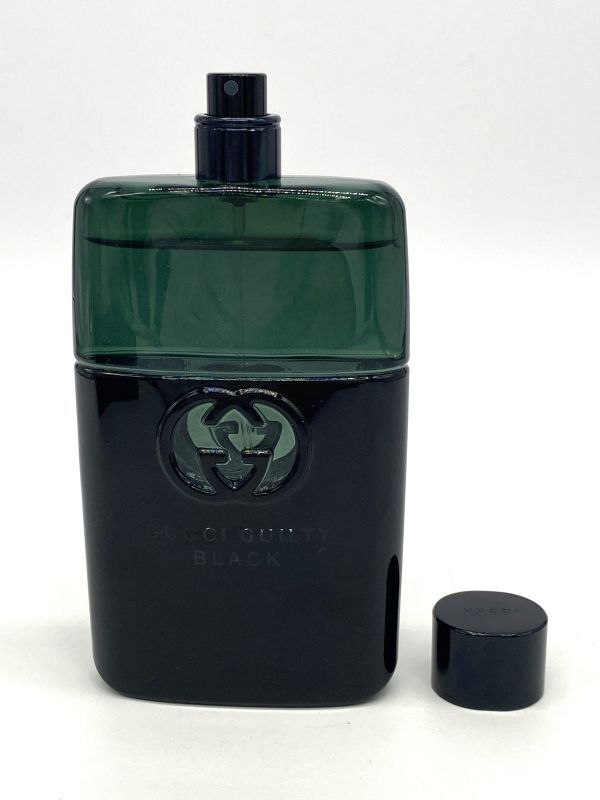 [11502Z] б/у текущее состояние * товары долгосрочного хранения Gucci Guilty black pool Homme o-doto трещина 90ml осталось количество примерно 9 сломан аромат Yamato 60 размер 