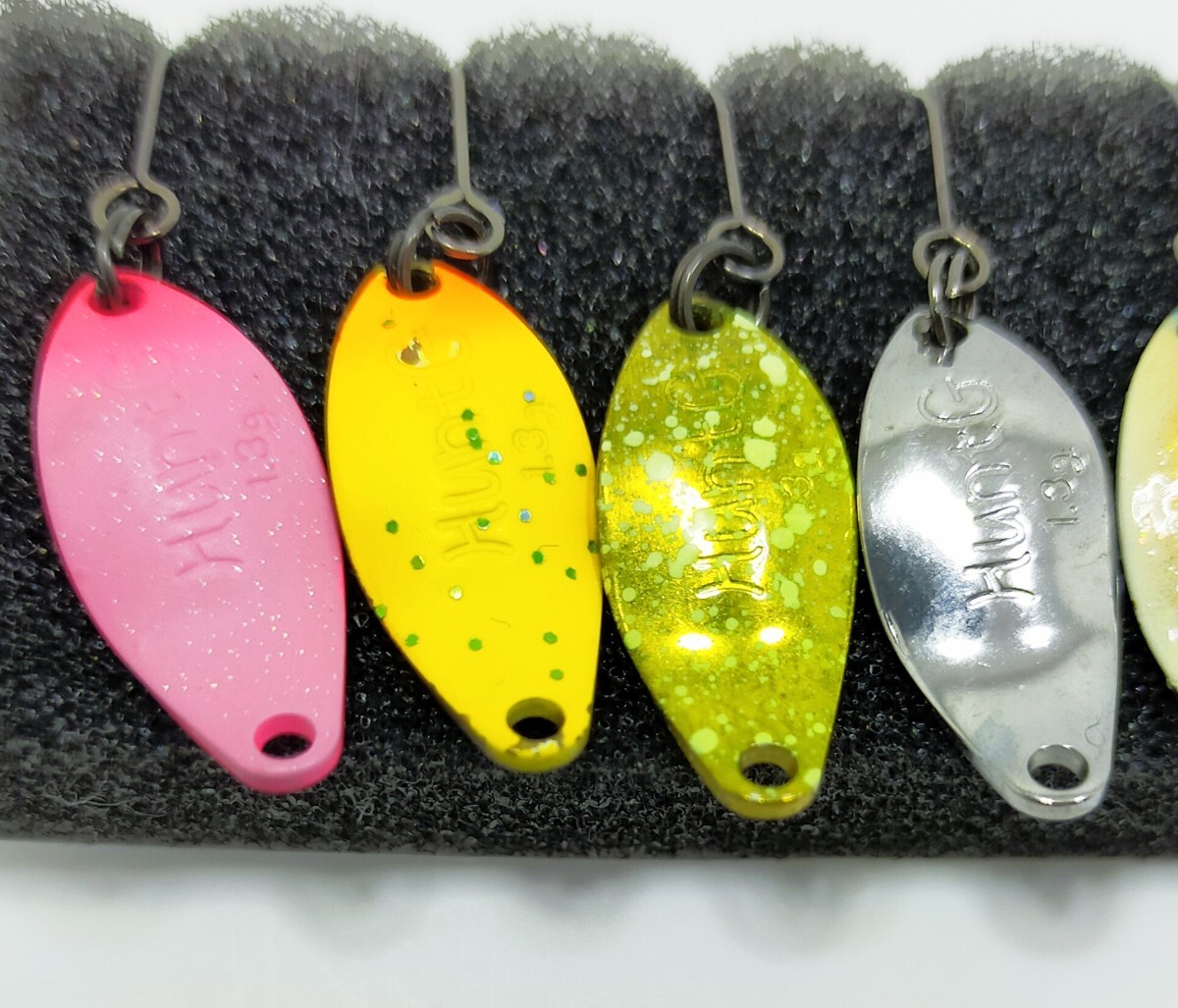 超美品★ ハントグランデ 1.3g 8枚セット ★ Hunt GRANDE 1.3g/New Drawer/ニュードロワー/ハント/トラウト/管釣り/スプーン_画像3