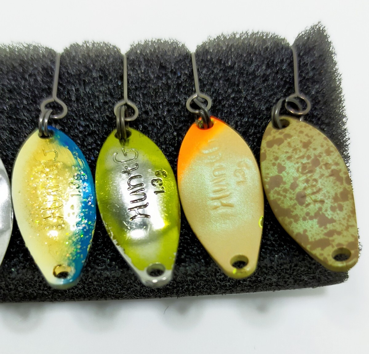 超美品★ ハントグランデ 1.3g 8枚セット ★ Hunt GRANDE 1.3g/New Drawer/ニュードロワー/ハント/トラウト/管釣り/スプーン_画像4