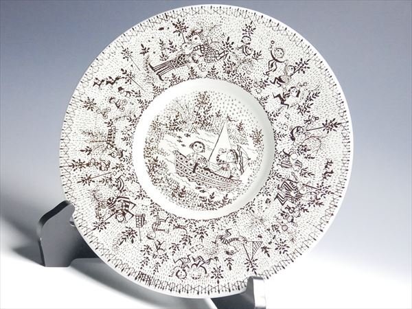 ニモール NYMOLLE デンマーク ビョルンヴィンブラッド プレート 飾皿 大皿 26cm k352_画像1