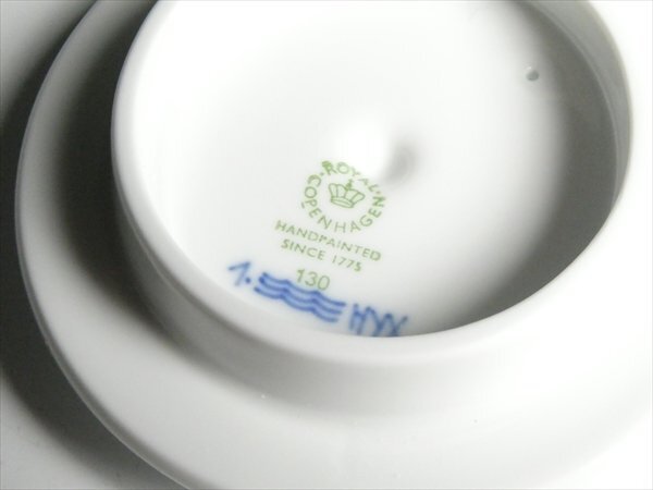 ロイヤルコペンハーゲン ブルーフルーテッド 希少シェイプ 茶漉し付 オリエンタル ティー ポット n13_画像6