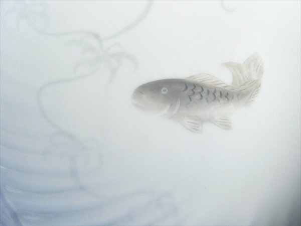 ロイヤルコペンハーゲン クラブ 蟹 立体図 ハンドペイント ① 魚絵 大型 プレート ボウル 大皿 深皿 n137_画像7