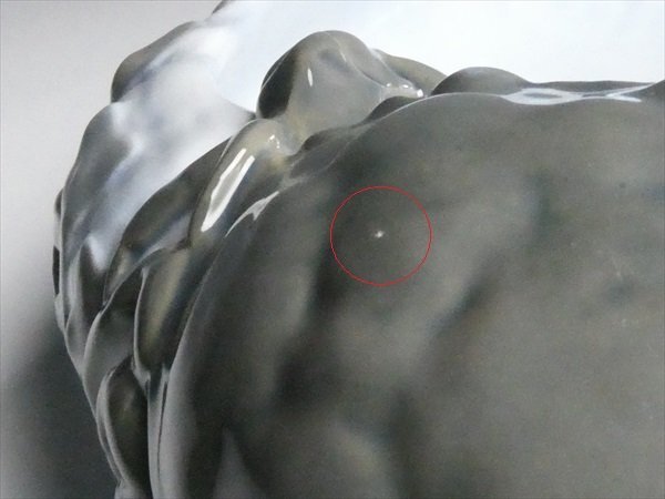 ロイヤルコペンハーゲン クラブ 蟹 立体図 ハンドペイント ① 魚絵 大型 プレート ボウル 大皿 深皿 n137_画像10