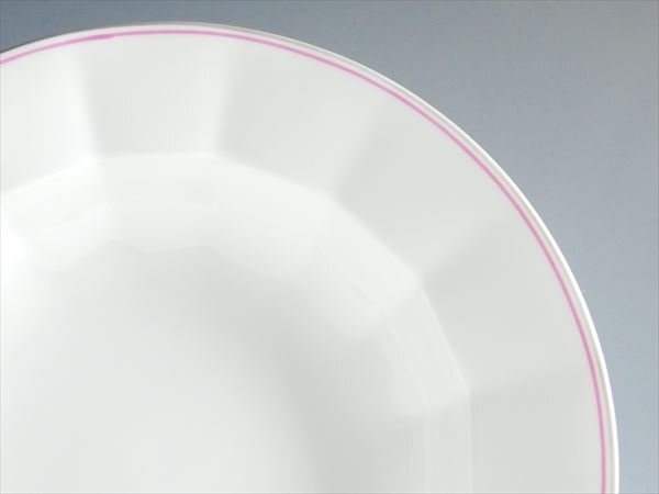 ロイヤルコペンハーゲン ピンクライン ディープ プレート 21cm 6枚 k385_画像2