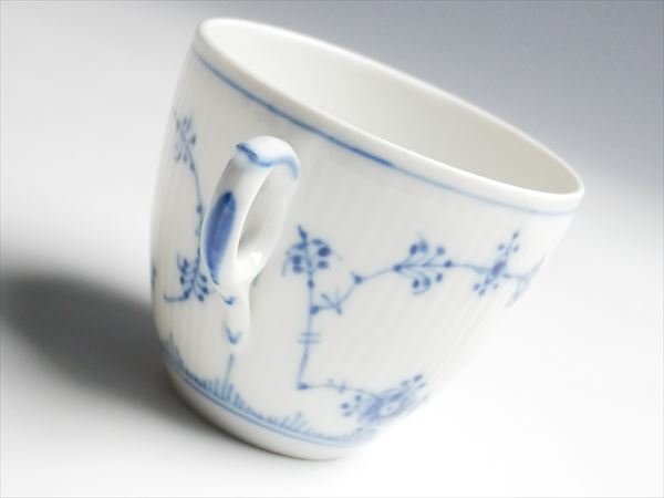 ロイヤルコペンハーゲン ブルーフルーテッド カップ＆ソーサー k434_画像5