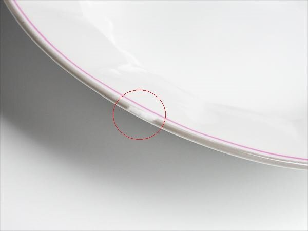 ロイヤルコペンハーゲン ピンクライン ディープ プレート 21cm 6枚 k385_画像4