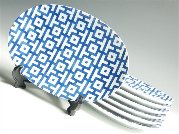 リチャードジノリ マルコポーロ オーバル プレート 22.5cm 7枚 k461_画像1