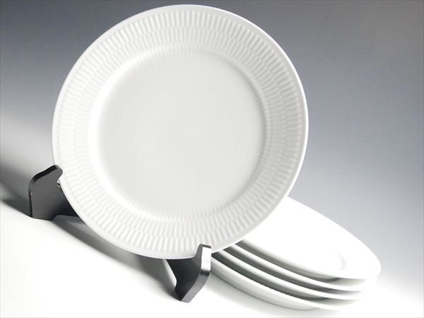 ロイヤルコペンハーゲン ホワイトフルーテッド プレート 大皿 27.5cm 5枚 k409_画像1