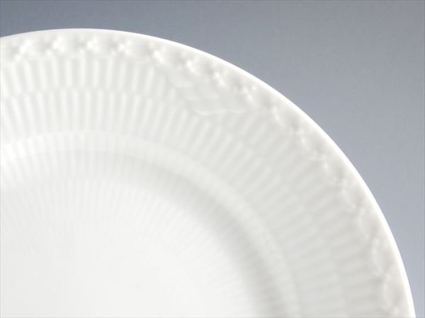 ロイヤルコペンハーゲン ホワイトフルーテッド ハーフレース プレート 6枚 k412_画像2