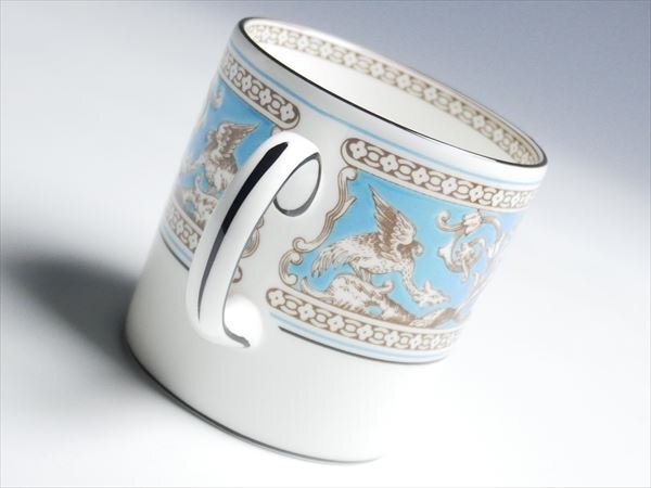 ウェッジウッド フロレンティーン ターコイズ ペア カップ＆ソーサー 2客 k430_画像5