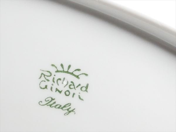 リチャードジノリ ベッキオホワイト ピクルス トレー プレート 25.5cm 5枚 k402_画像3