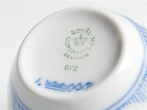 ロイヤルコペンハーゲン ブルーフルーテッド カップ＆ソーサー k434_画像6