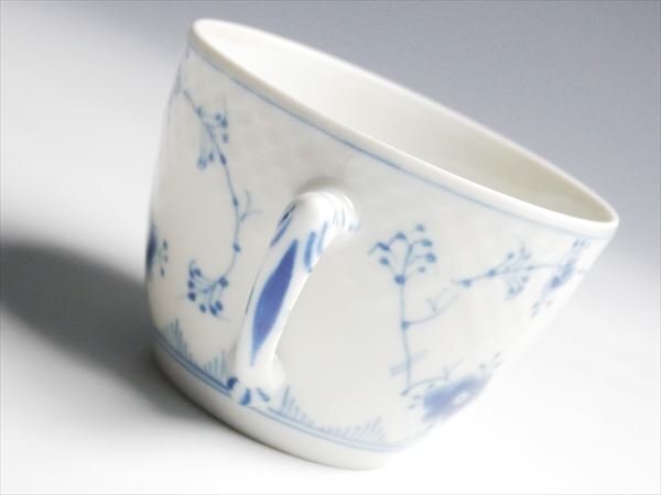 ビングオーグレンダール ブルーフルーテッド ペア カップ&ソーサー 2客 k355_画像5