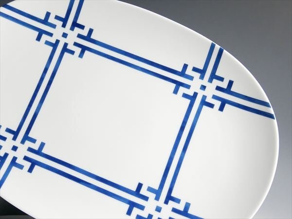 リチャードジノリ マルコポーロ ペア オーバル プレート 大皿 33cm 2枚 k460_画像2