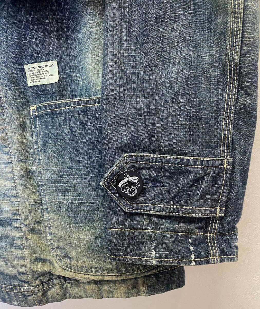 W TAPS ダブルタップス デニムカバーオール、ANCHORS COAT FIELD CTN DENIM (S)_画像7