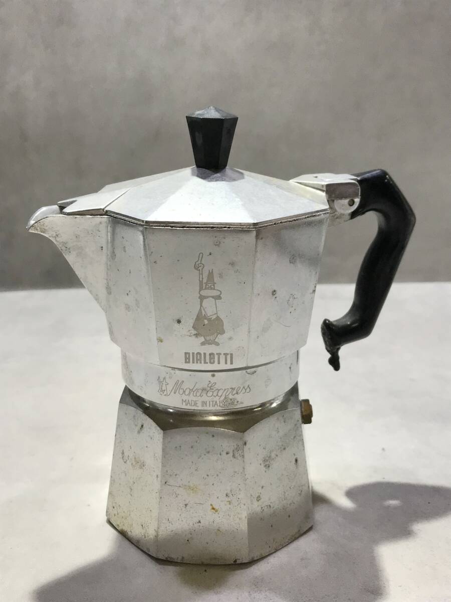 エスプレッソメーカー【S14483◎】BIALETTI Moka Express ビアレッティ　直火式　E11　イタリア製【中古】251120_画像1
