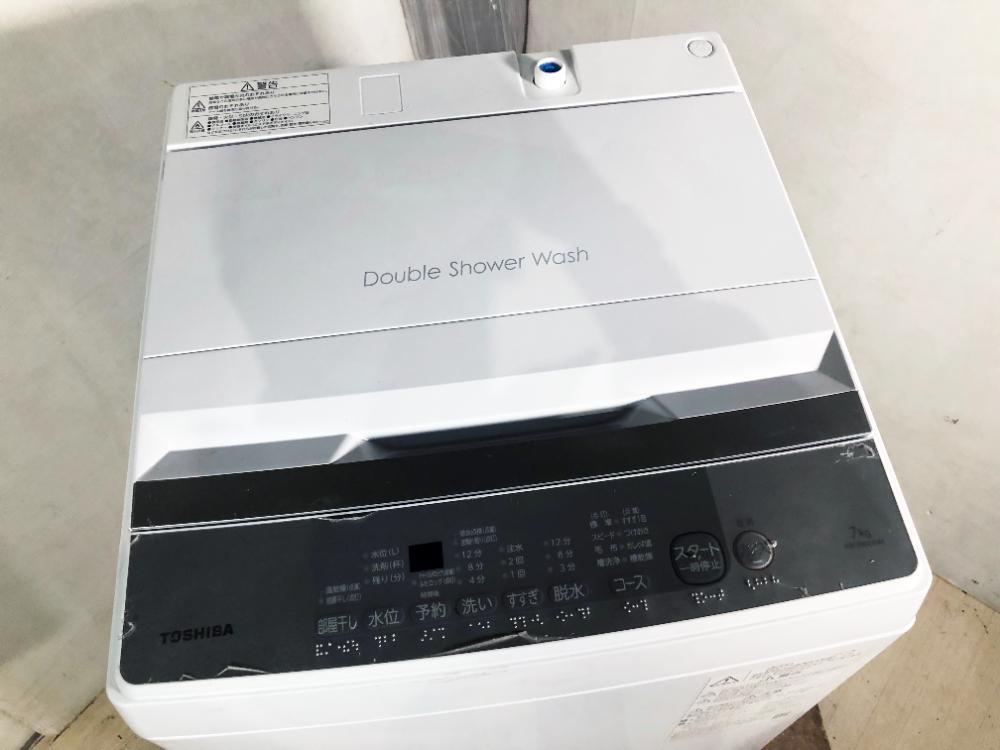 送料無料★2023年製★極上超美品 中古★東芝 7㎏ 浸透力×洗浄力で、繊維の奥からまっ白! Wシャワー洗浄 洗濯機【AW-700Z2】FSLN_画像3
